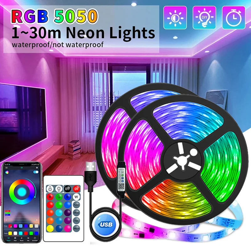 USB LED Strip Lights APP Control Colo