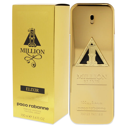 1 Million Elixir by Paco Rabanne, 3.4 oz Parfum Intense Spray for Men