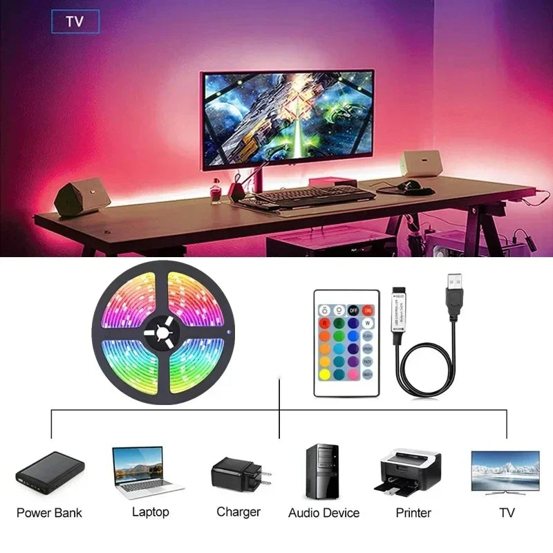USB LED Strip Lights APP Control Colo