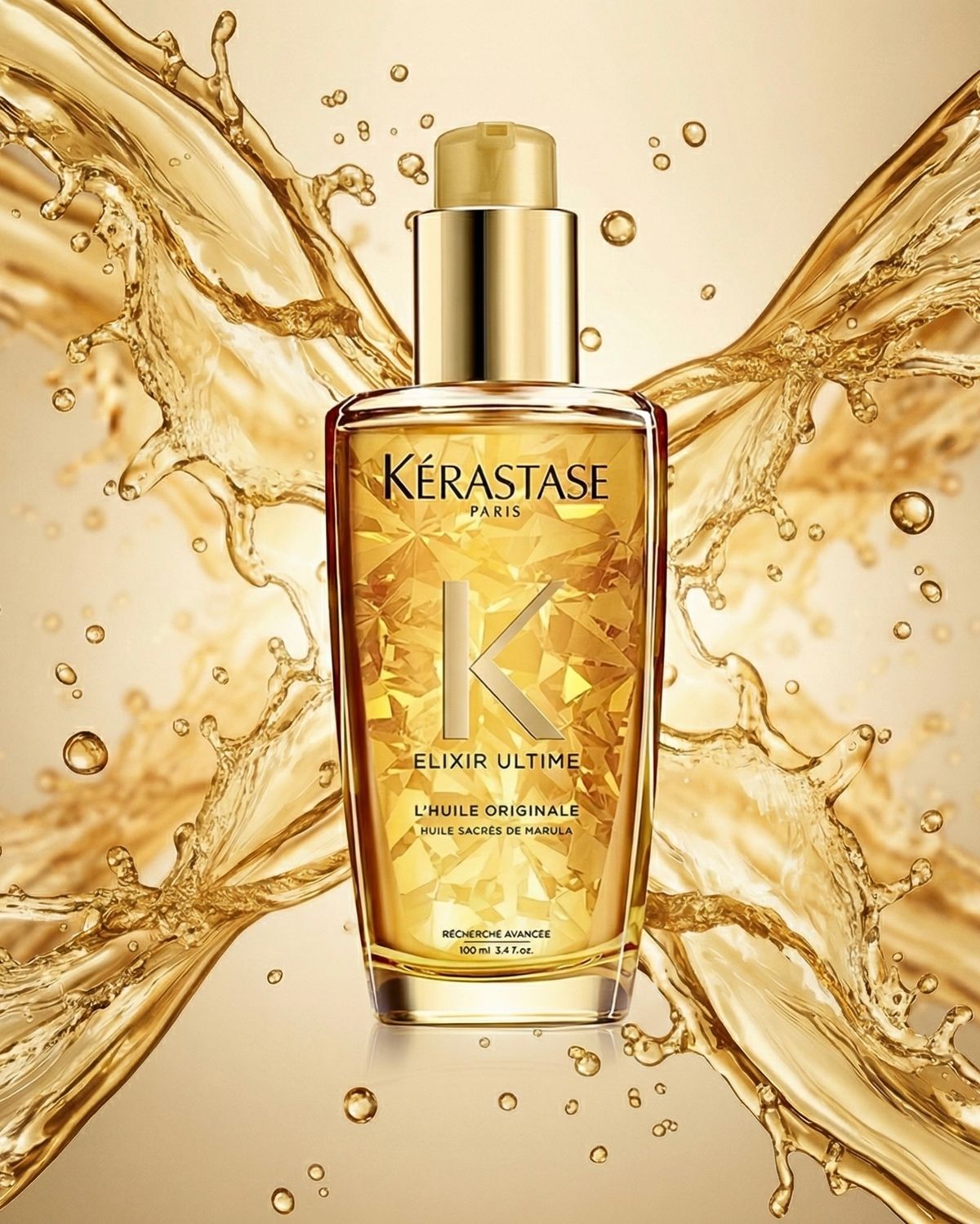 Kérastase Elixir Ultime L'Huile Rose Hair Oil 100ml / 3.4oz | New with Box