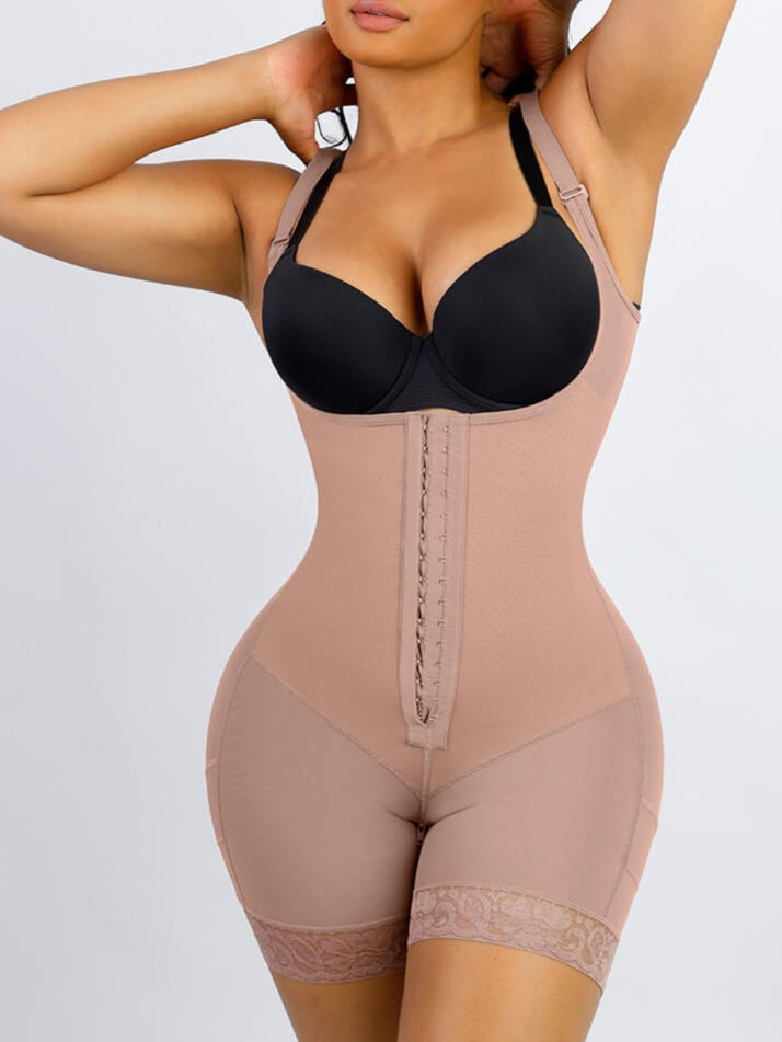 Wholesale Breathable Latex Open Bust Tummy Control Firm Compression Shapewear