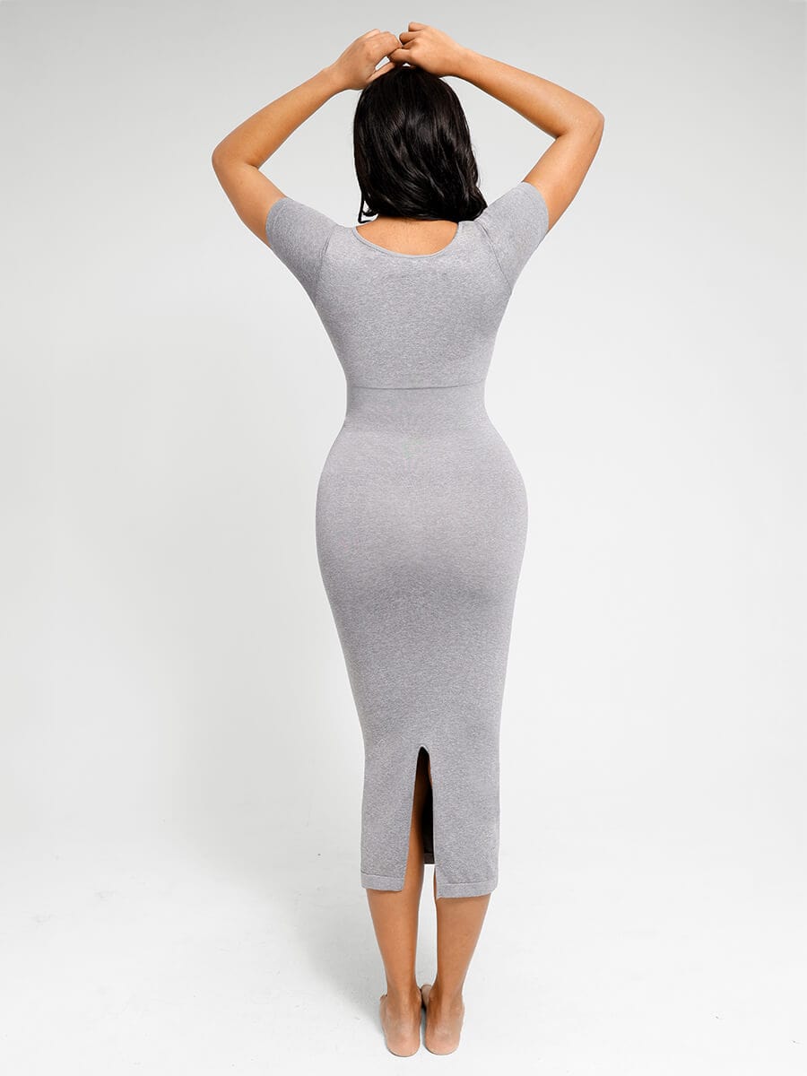 Hipnexa® – Plunge Back Shaping Bodysuit with Removable Butt and Hip Pads