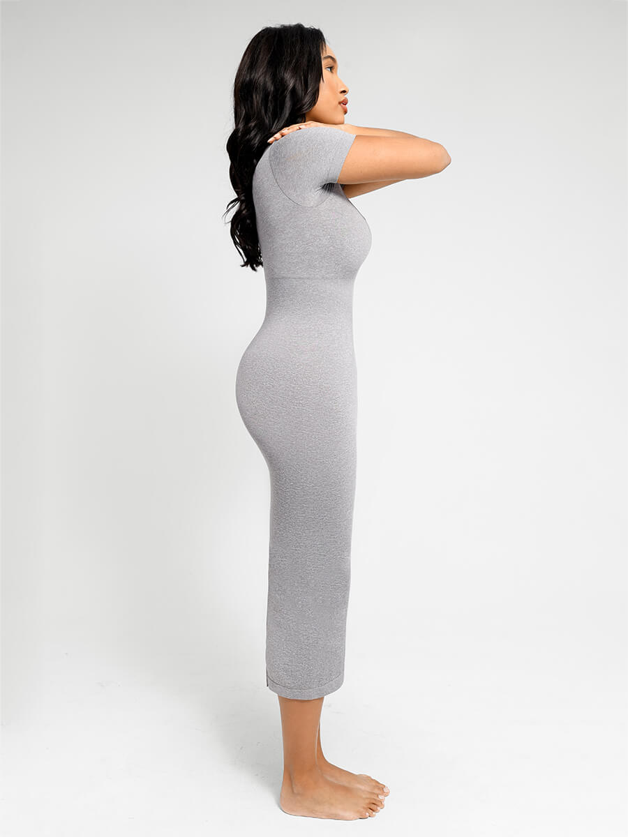 Hipnexa® – Plunge Back Shaping Bodysuit with Removable Butt and Hip Pads