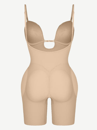 Hipnexa® – Plunge Back Shaping Bodysuit with Removable Butt and Hip Pads