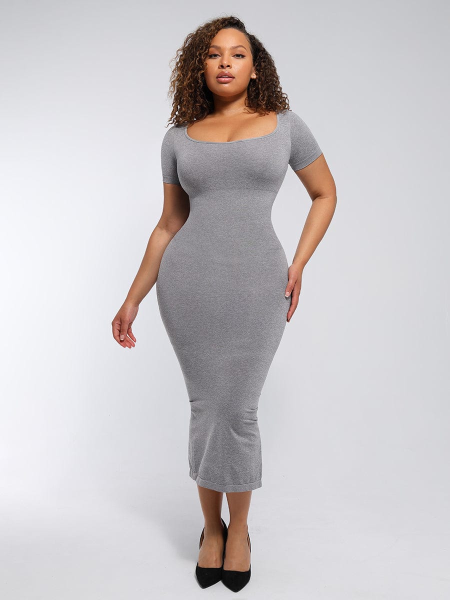 Hipnexa® – Plunge Back Shaping Bodysuit with Removable Butt and Hip Pads