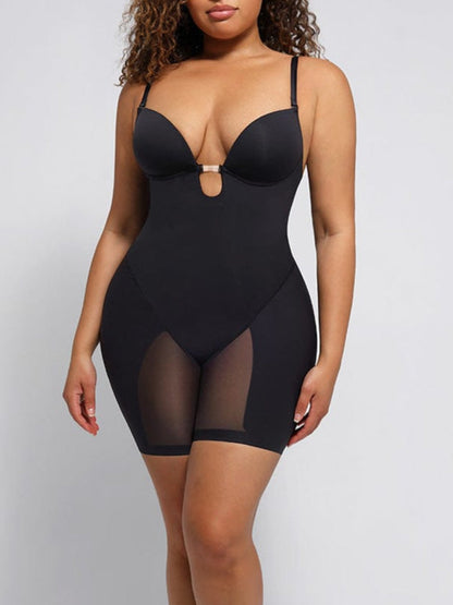 Hipnexa® – Plunge Back Shaping Bodysuit with Removable Butt and Hip Pads
